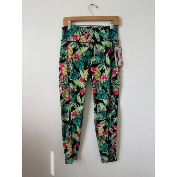 eye candy Pants - Women's Eye Candy Tropical/Cheetah Leggings – Size 3X – NWT